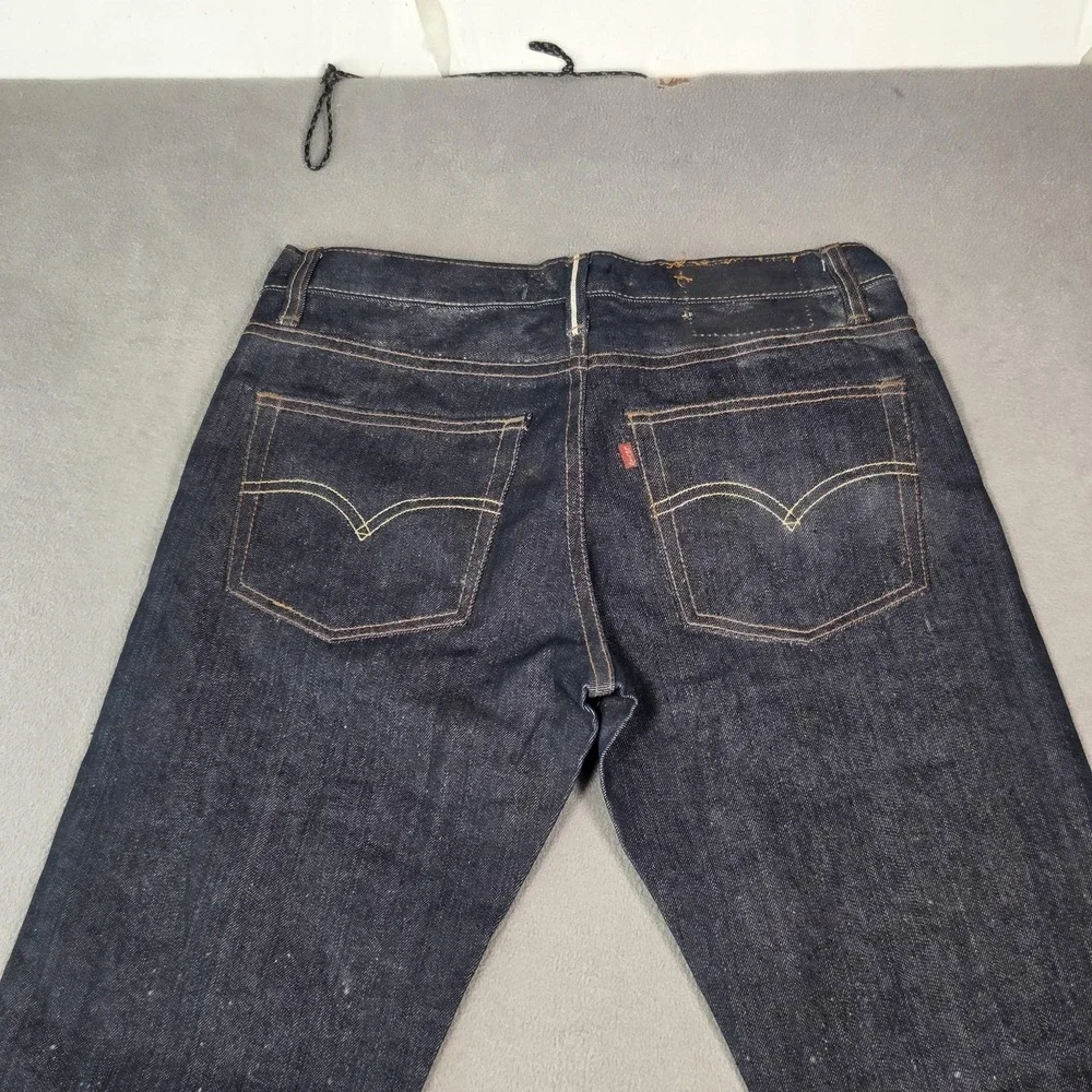VTG Levis 501 Big‎ E Jeans Mens Made USA Button Paint Stains Denim Fits 29x29